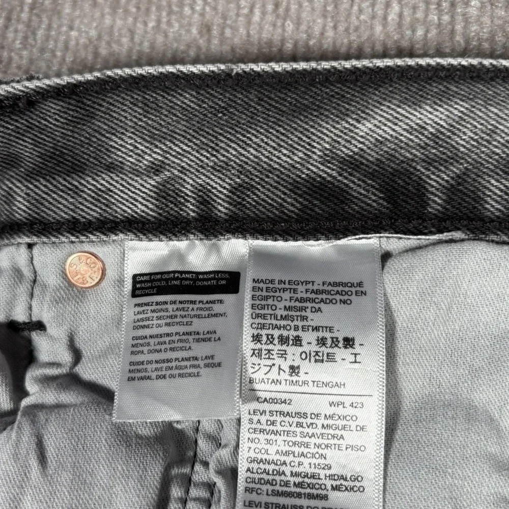 Levis 501 Jeans Mens 38x30 Original Fit Straight Leg Gray‎ Denim Cotton NWOT